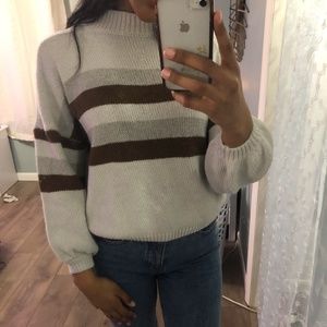 Brown Turtleneck Sweater